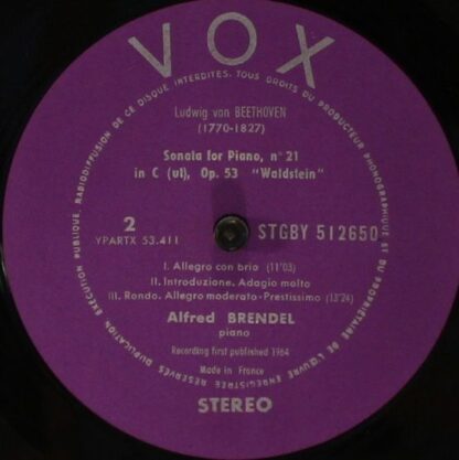 VOX (6) STGBY 512650 - 2 Sonatas - "Appassionata" "Waldstein" - Image 3