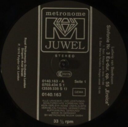 Metronome Juwel 0140 163 - Sinfonie Nr. 3 Es-Dur,op.55 "Eroica" - Image 4