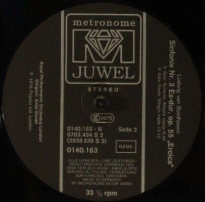 Metronome Juwel 0140 163 - Sinfonie Nr. 3 Es-Dur,op.55 "Eroica" - Image 3