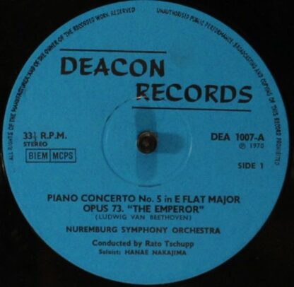 Deacon Records DEA 1007 - The Emperor Concerto No. 5 In E Flat M - Image 3