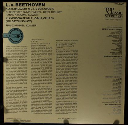 Top Classic TC-9006 - Klavierkonzert Nr. 2, B-Dur, Opus 19 / Kla - Image 2