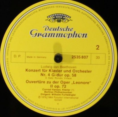 Deutsche Grammophon 2535 807 - Beethoven: Klaiverkonzert Nr. 4 - Image 4