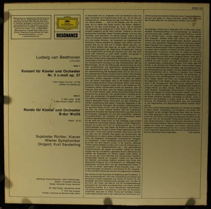 Deutsche Grammophon 2535 107 - 3. Klavierkonzert / Rondo Für Kla - Image 2