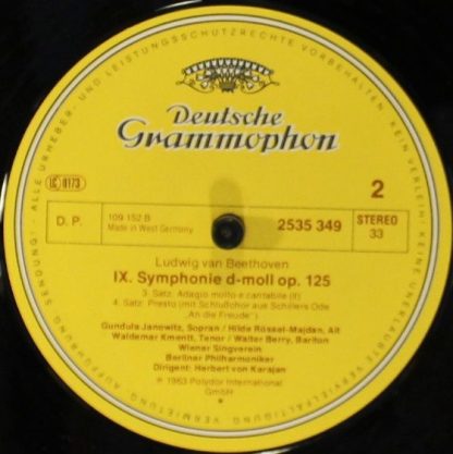 Deutsche Grammophon 2535 349 - Symphonie Nr.9 - Image 4