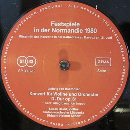 Not On Label none - Violinkonzert Opus 61 D-Dur / Introduktion U - Image 3