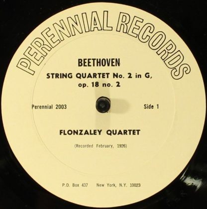 Perennial Records 2003 - Quartet In G / Quartet In F - Image 4