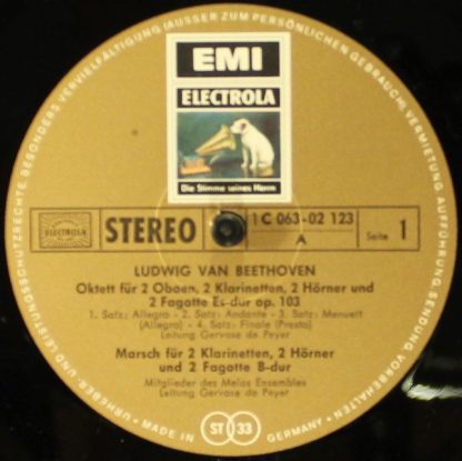 EMI Electrola 1C 063-02 123 - Oktett In Es-Dur Op. 103 / Marsch - Image 4