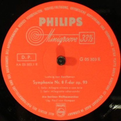 Philips G 05303 R - Symphonie Nr. 8 - Image 3