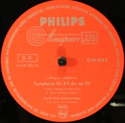 Philips G 05303 R - Symphonie Nr. 8 - Image 4