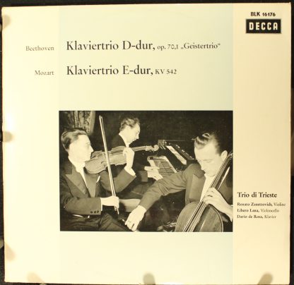 DECCA BLK 16176 - Klaviertrio Nr. 5 In D-dur, Op. 70,1 "Geistert