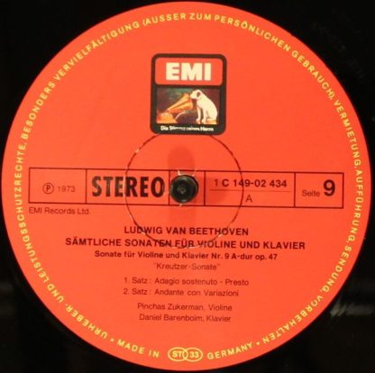 EMI Electrola 1 C 149-02 430/34 - Sämtliche Violinsonaten - Image 14