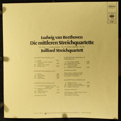 CBS 77 387 - Die Mittleren Streichquartette - Image 7