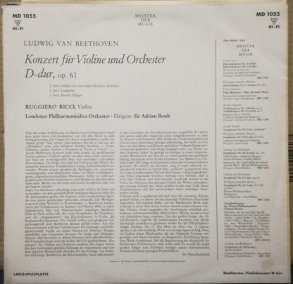 DECCA MD 1055 - Violinkonzert D-Dur - Image 2