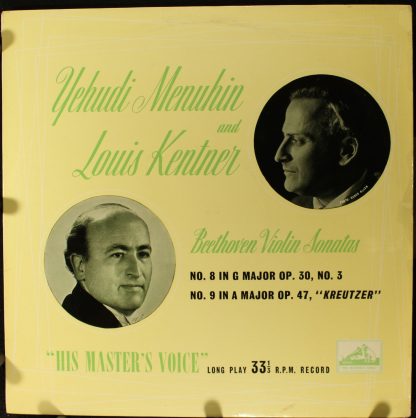 His Master's Voice ALP 1376 - Beethoven Violin Sonatas Nos. 8 An