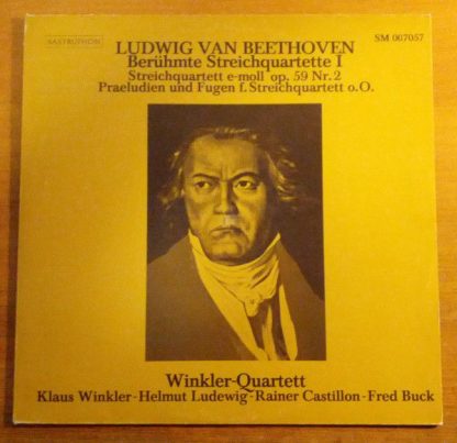 Sastruphon SM 007 057 - Beethoven: Berühmte Streichquartette I -