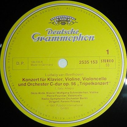 Deutsche Grammophon 2535 153 - Tripelkonzert - Image 3