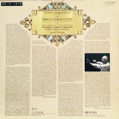 His Master's Voice 1C 063-02 880 Q - Symphony No. 3 In E Flat, O - Image 2