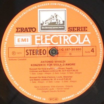 EMI Electrola 1 C 187-30 879/80 - Konzerte Für Viola D'Amore - Image 8