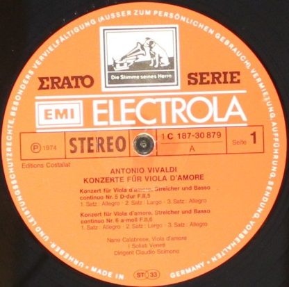 EMI Electrola 1 C 187-30 879/80 - Konzerte Für Viola D'Amore - Image 5