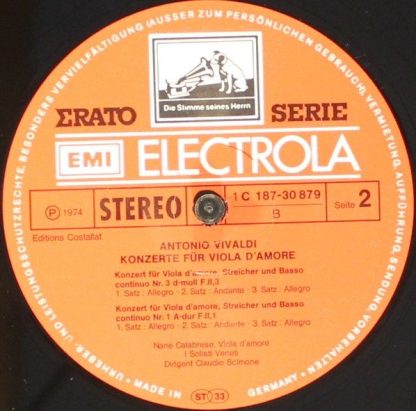 EMI Electrola 1 C 187-30 879/80 - Konzerte Für Viola D'Amore - Image 6