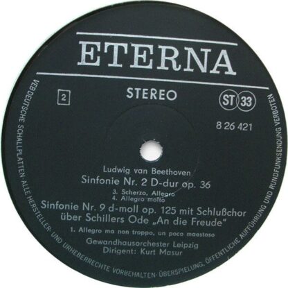 Eterna 8 26 421-422 - Sinfonie Nr. 9 D-moll Op. 125 (Mit Schlußc - Image 9