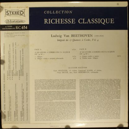 Musidisc 30 RC 654 - Intégrale Des 17 Quatuors À Cordes, Vol. 4 - Image 2