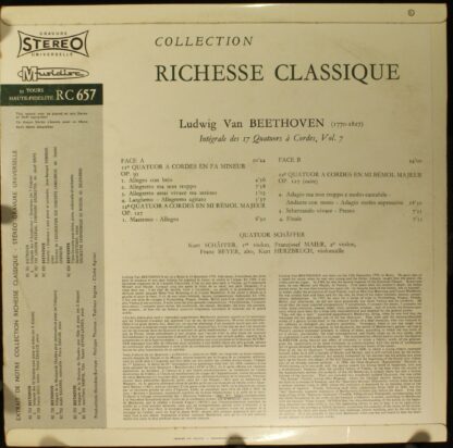 Musidisc 30 RC 657 - Integrale Des 17 Quatuors A Cordes, Vol. 7 - Image 2