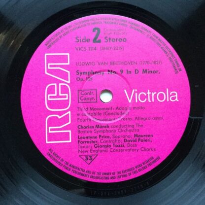 RCA Victrola VICS 1114 - Symphonie Nr. IX - Image 4