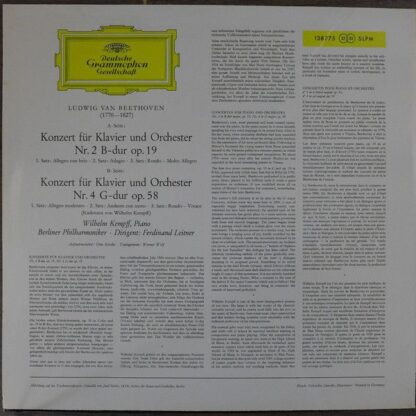 Deutsche Grammophon 138 775 SLPM - Klavierkonzerte Nr. 2 • Nr. 4 - Image 2