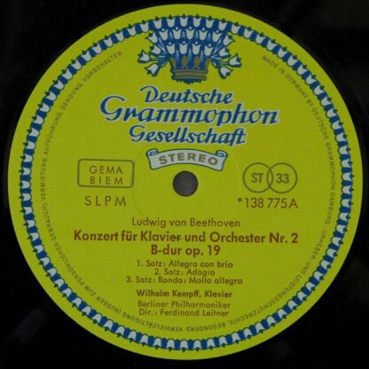 Deutsche Grammophon 138 775 SLPM - Klavierkonzerte Nr. 2 • Nr. 4 - Image 3