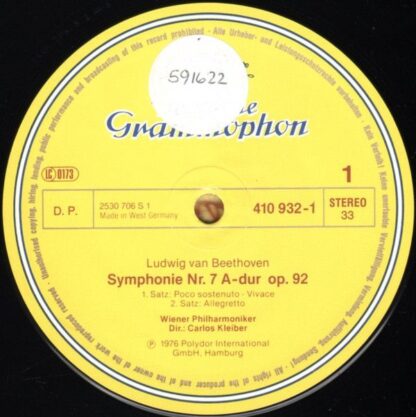 Deutsche Grammophon 410 932-1 - Symphonie No. 7 - Image 3