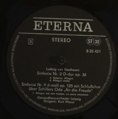 Eterna 8 26 421-422 - Sinfonie Nr. 9 D-moll Op. 125 (Mit Schlußc - Image 6