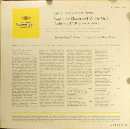 Deutsche Grammophon J 73 133 - Sonate Für Klavier Und Violine Nr - Image 2