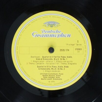 Deutsche Grammophon 2535 174 - The Piano Quartets - Image 3