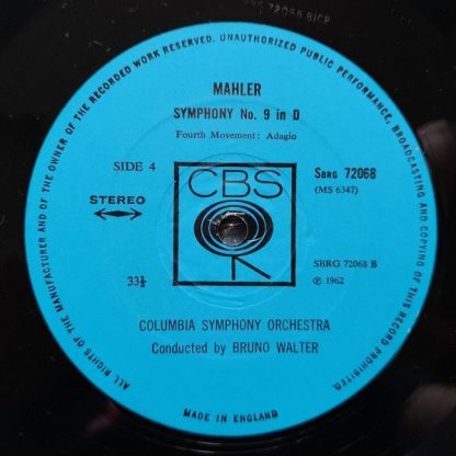 CBS 72068/9 - Symphony No. 9 (In Memoriam Bruno Walter) - Image 5