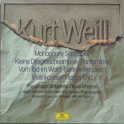 Deutsche Grammophon 2740 153 - Mahagonny Songspiel, Kleine Dreig