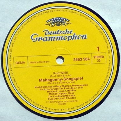 Deutsche Grammophon 2740 153 - Mahagonny Songspiel, Kleine Dreig - Image 4