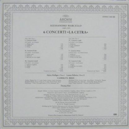 Archiv Produktion 2533 462 - 6 Concerti "La Cetra" - Image 2