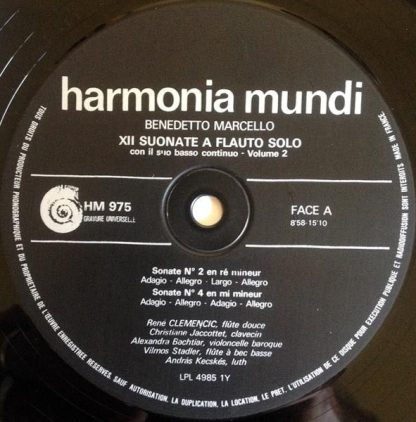 Harmonia Mundi HM 974-76 - XII Suonate A Flauto Solo Con Il Suo - Image 5