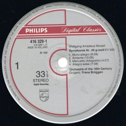 Philips Digital Classics 416 329-1 - Symphony No. 40 / Symphony - Image 3