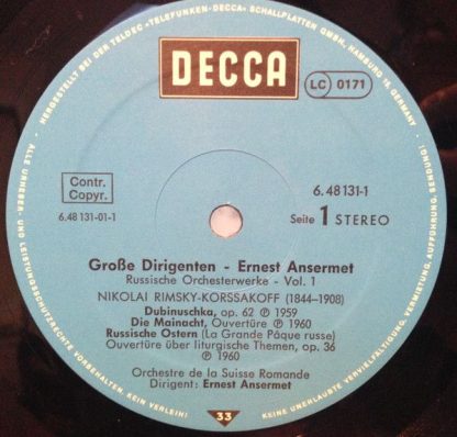 DECCA 6.48131 DT - Grosse Dirigenten: Ansermet - Russische Orche - Image 4