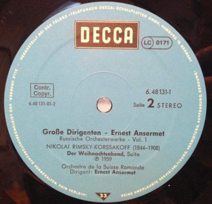 DECCA 6.48131 DT - Grosse Dirigenten: Ansermet - Russische Orche - Image 5