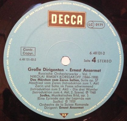 DECCA 6.48131 DT - Grosse Dirigenten: Ansermet - Russische Orche - Image 7