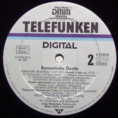 Telefunken 6.42844 AZ - Romantic Duets - Romantische Duette - Image 3