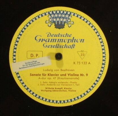 Deutsche Grammophon J 73 133 - Sonate Für Klavier Und Violine Nr - Image 4