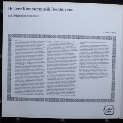 MPS/BASF Records 25 20830-3 - Heitere Kammermusik Beethovens Auf - Image 2