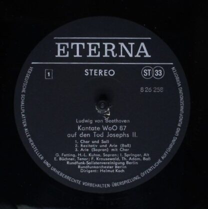 Eterna 8 26 258 - Ludwig van Beethoven - Kantate WoO 87 Auf Den - Image 3